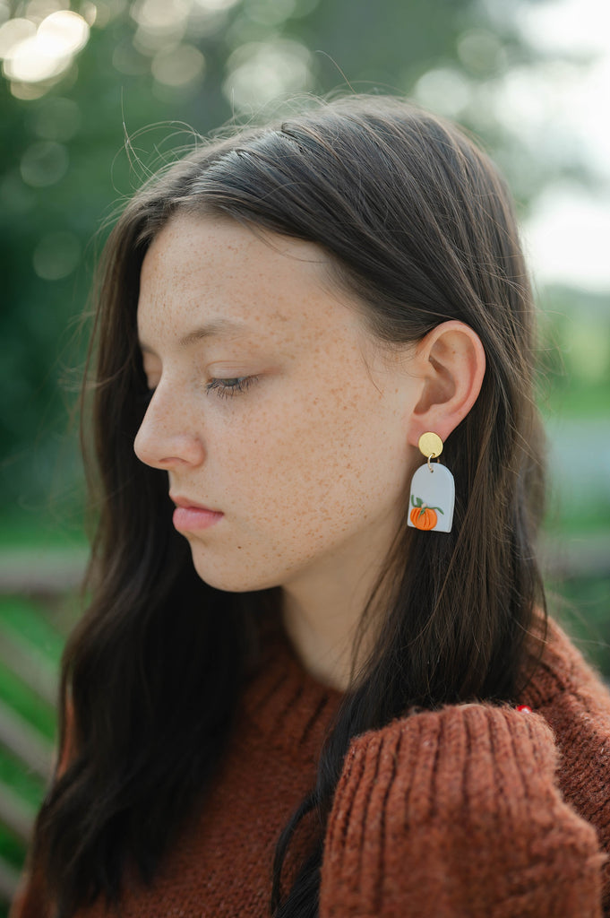 popular pumpkin earrings